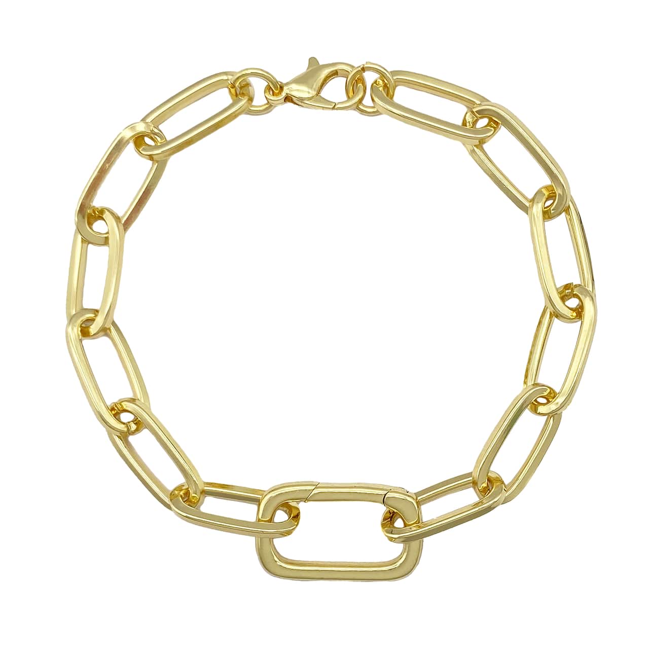 14K Gold Plated Paperclip Bracelet by Bead Landing&#x2122;